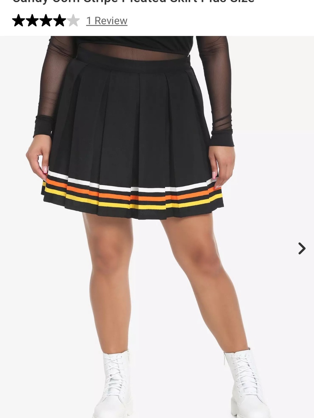 Hot topic candy corn skirt xl